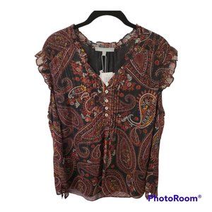 Anthropologie Sleeveless Paisley Top - NWT